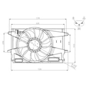 NRF Engine Cooling Fan 47947