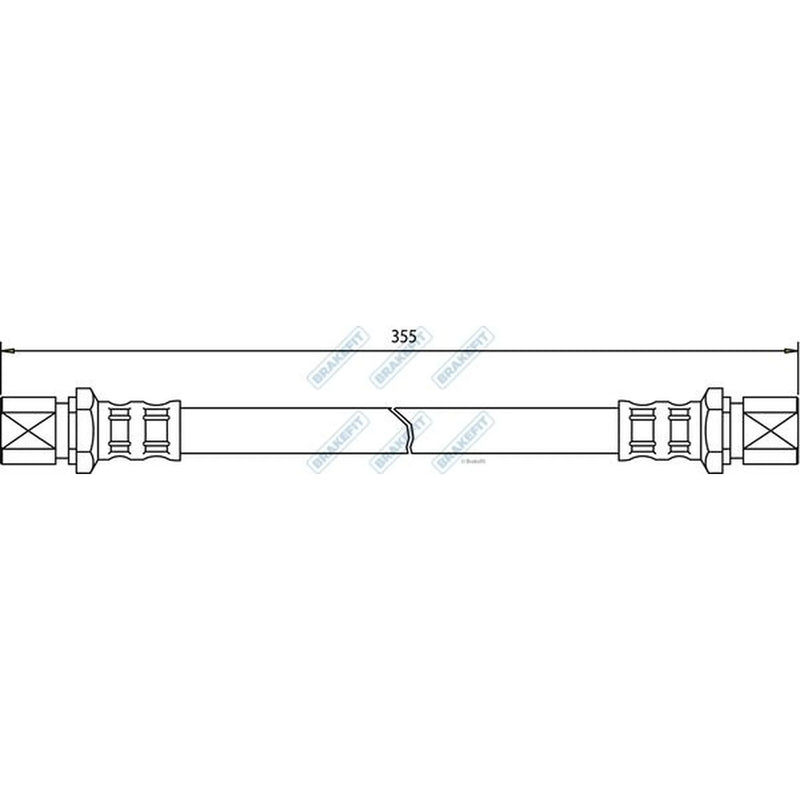 Apec Brake Hydraulic Hose Line Rear BHO4271