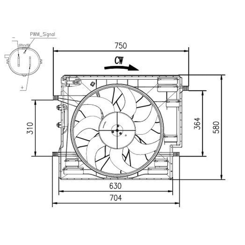 NRF Engine Cooling Fan 47967