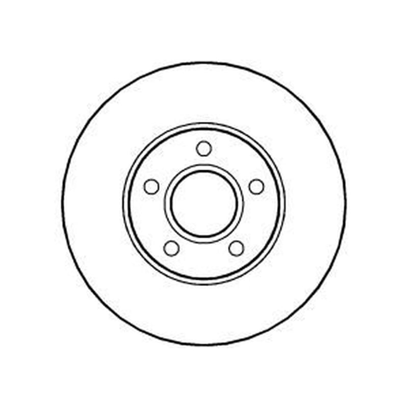 Abtex 2 x Vented Front Brake Discs BD1242V-x2