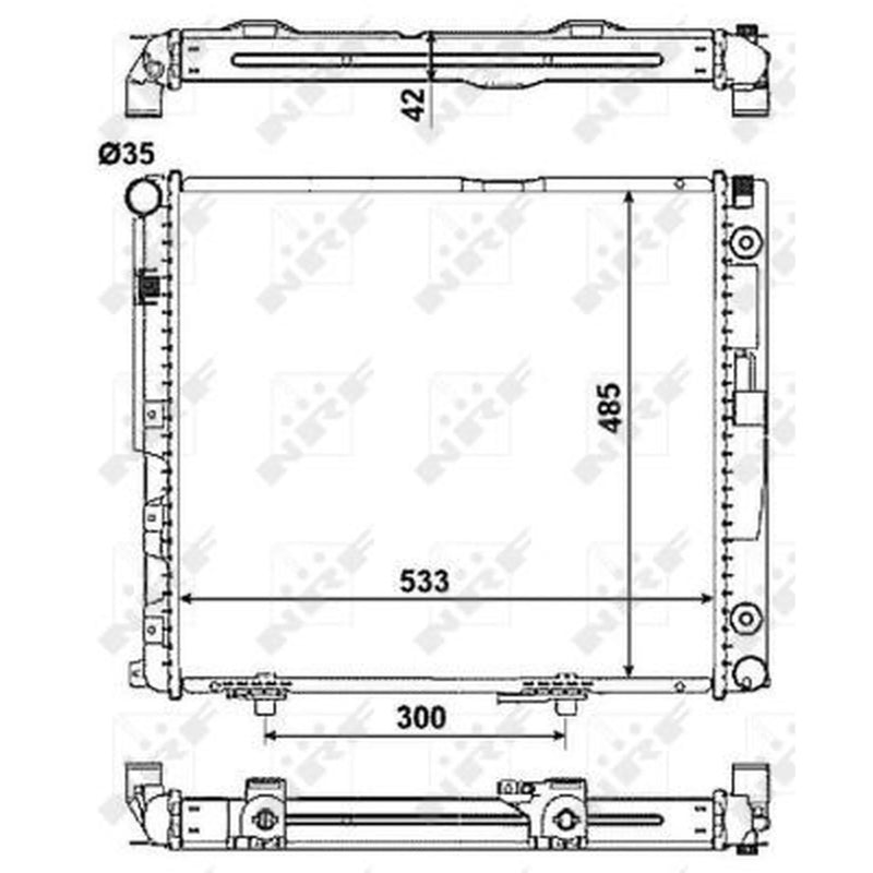 NRF Engine Radiator 516573