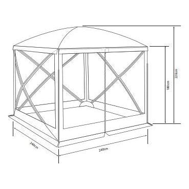 Outdoor Revolution Lightweight Freestanding Four Sided Pop Up Utility Gazebo - Outdoor Revolution - Van Life Living