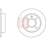 Apec 2 x Solid Front Brake Discs DSK110-x2