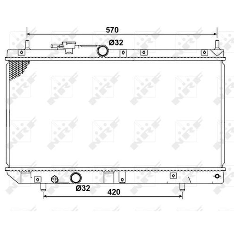 NRF Engine Radiator 53277
