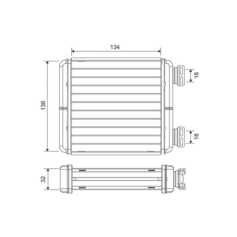 Valeo Heater Matrix Core Heat Exchanger 811629