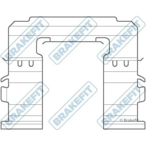 Apec Brake Pad Accessory Fitting Kit Front BKT1121