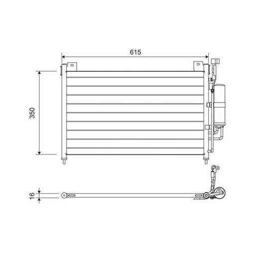 Valeo Air Conditioning Condenser 814038