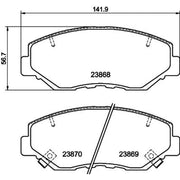 Mintex Front Brake Pad Set MDB2265