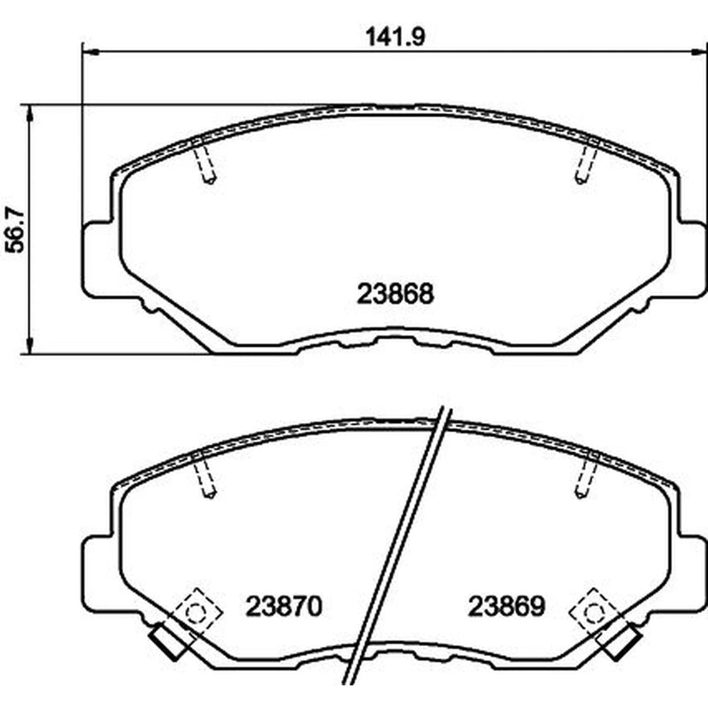 Mintex Front Brake Pad Set MDB2265