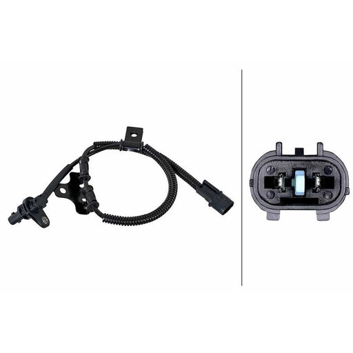 Hella ABS Wheel Speed Sensor Front Left 6PU 358 252-131