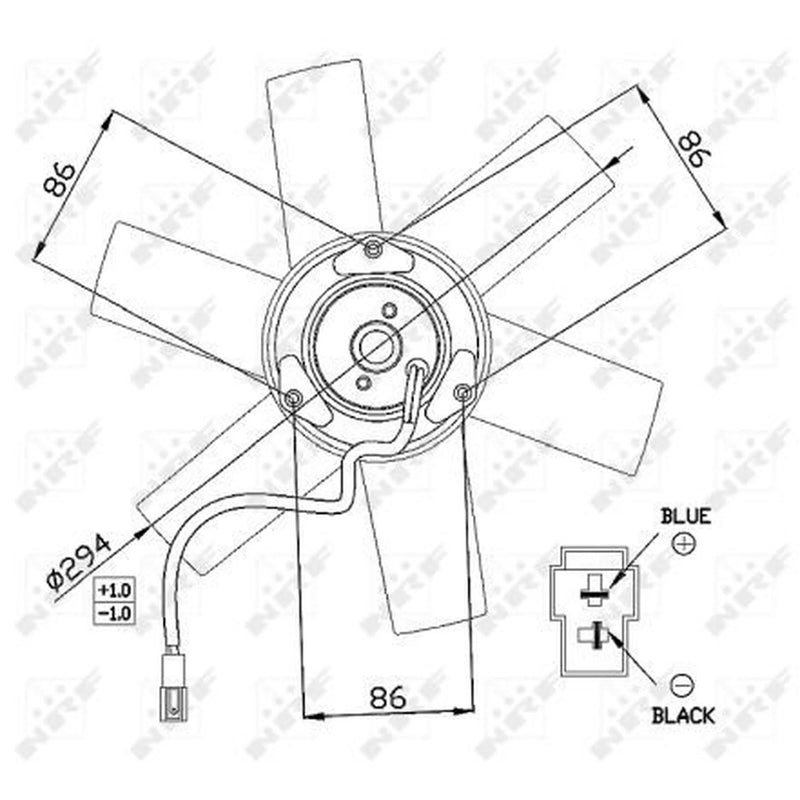 NRF Engine Cooling Fan 47657