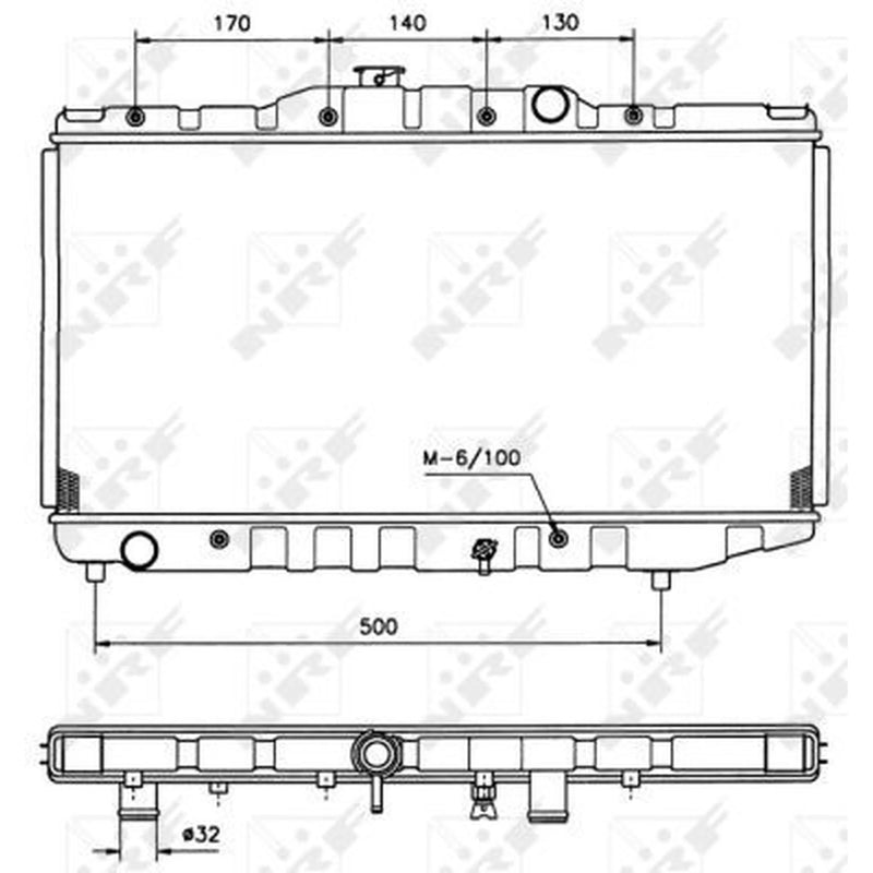 NRF Engine Radiator 526711