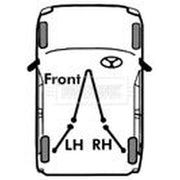 Borg & Beck Handbrake Cable Right Rear BKB3261