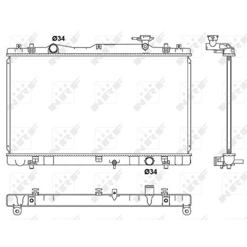 NRF Engine Radiator 53062