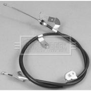 Borg & Beck Handbrake Cable Left Rear BKB2852