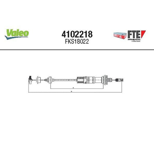Valeo Clutch Control Cable Pull 4102218