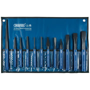 Draper Cold Chisel and Punch Set (12 Piece) 26557 Draper  - Town Parts