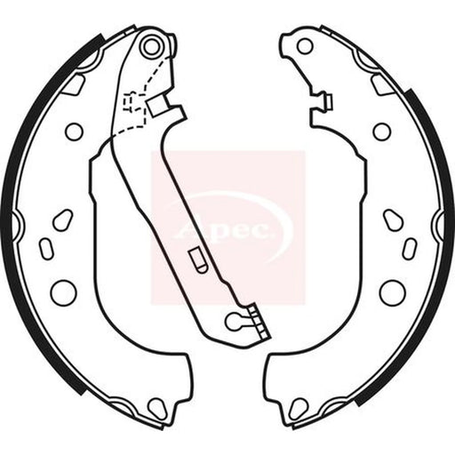 Apec Brake Shoe Set Axle Kit SHU684