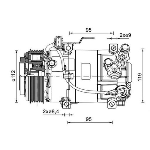 Mahle Air Conditioning Compressor ACP 1461 000P