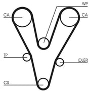Continental CTAM Timing Belt Kit with Rollers CT1096K1