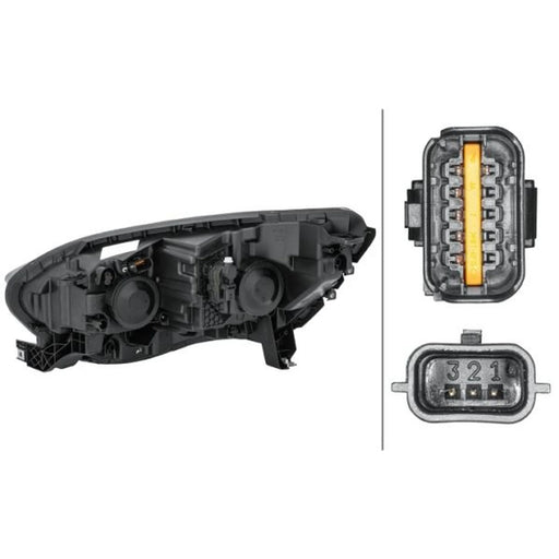 Hella Headlight Headlamp PY21W Right 1EL 012 293-421