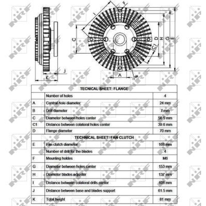 NRF Radiator Fan Clutch 49546
