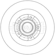 Borg & Beck 2 x Solid Rear Brake Discs BBD6231S-x2