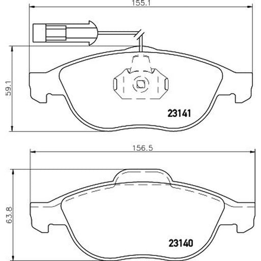 Mintex Front Brake Pad Set MDB1934