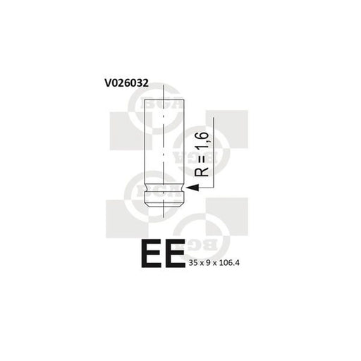 BGA Engine Exhaust Valve 35mm Head V026032