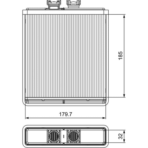 Valeo Heater Matrix Core Heat Exchanger Front 812319