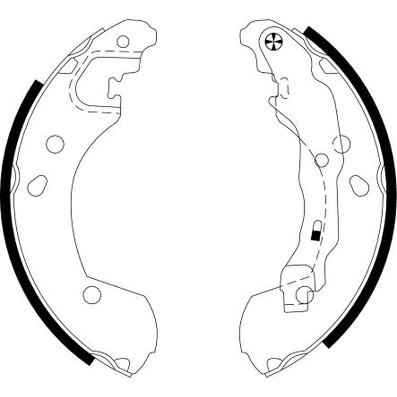 Mintex Brake Shoe Set Axle Kit MFR535