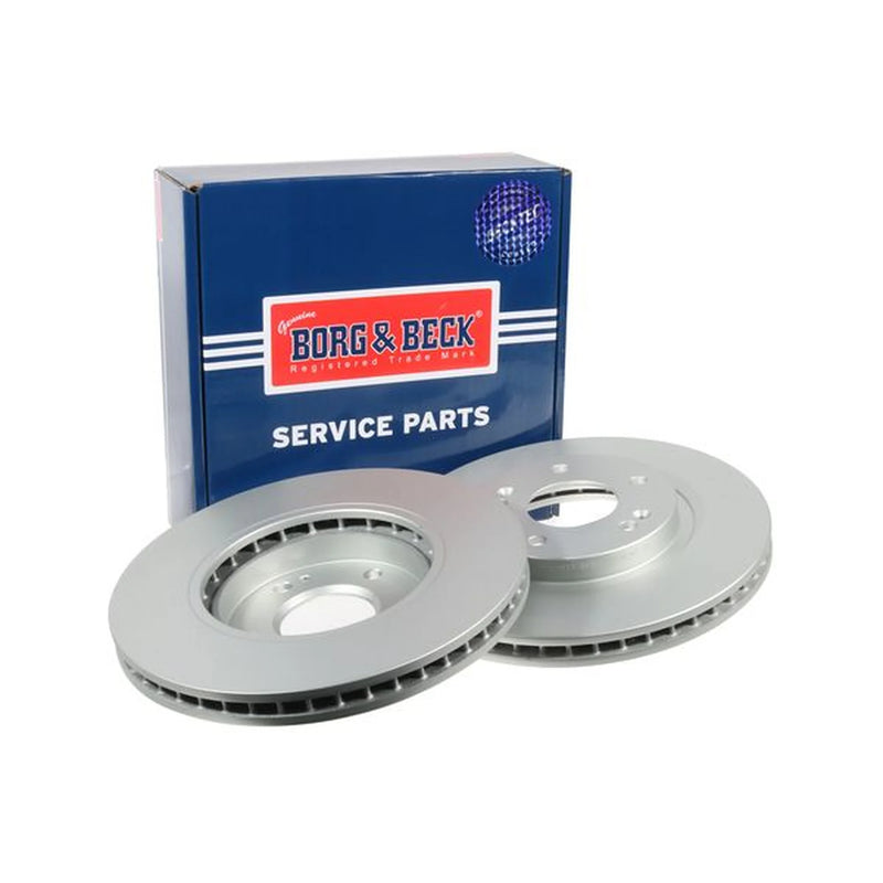 Borg & Beck 2 x Vented Front Brake Discs BBD4591-x2