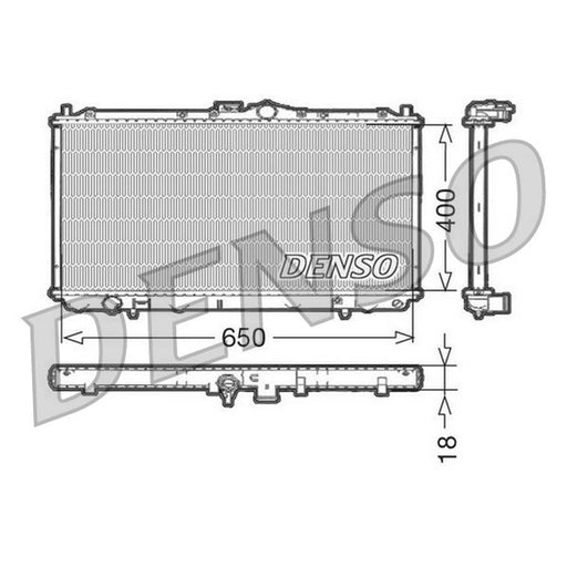 Denso Engine Radiator DRM45010