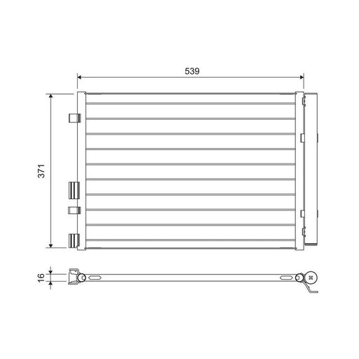 Valeo Air Conditioning Condenser 822713