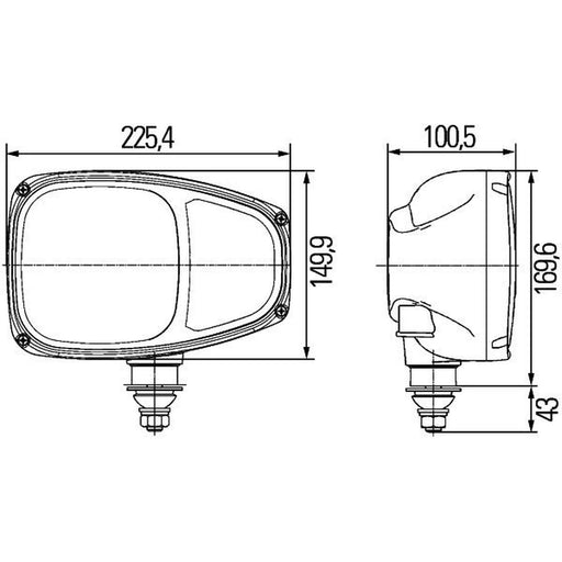 Hella Headlight Headlamp PY21W Right 1EE 996 174-401