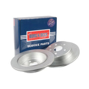 Borg & Beck 2 x Solid Rear Brake Discs BBD5372-x2