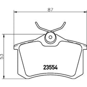 DON Rear Brake Pad Set PCP1000