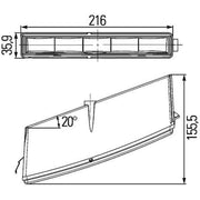 Hella Daytime Running Light LED Right 2PT 010 043-041