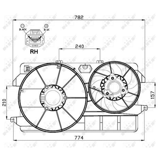 NRF Engine Cooling Fan 47000
