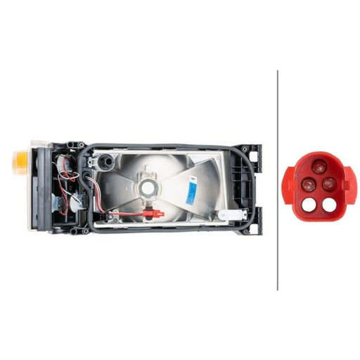 Hella Headlight Headlamp H4 Left 1LG 007 150-111