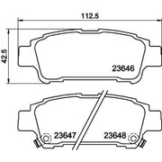 Mintex Rear Brake Pad Set MDB2115