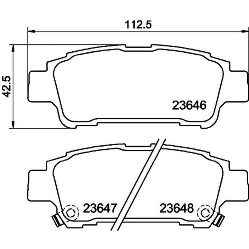Mintex Rear Brake Pad Set MDB2115