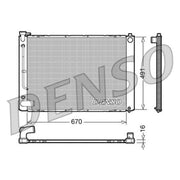 Denso Engine Radiator DRM50055