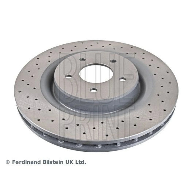 Blue Print 2 x Perforated/Vented Front Brake Discs ADJ134340-x2