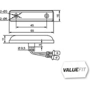 Hella Lamp Po MD24 2PG Front 2PG 357 010-121 SP1050637 2PG 357 010-121