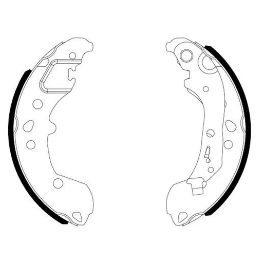 Mintex Brake Shoe Set Axle Kit MFR758