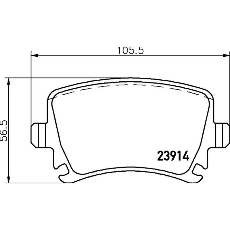 Mintex Rear Brake Pad Set MDB2580