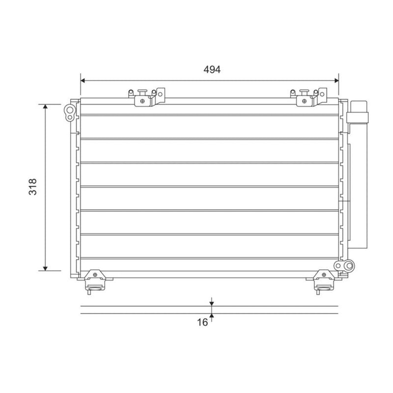 Valeo Air Conditioning Condenser 814309