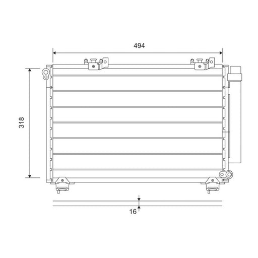 Valeo Air Conditioning Condenser 814309