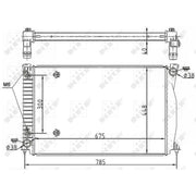 NRF Engine Radiator 53105